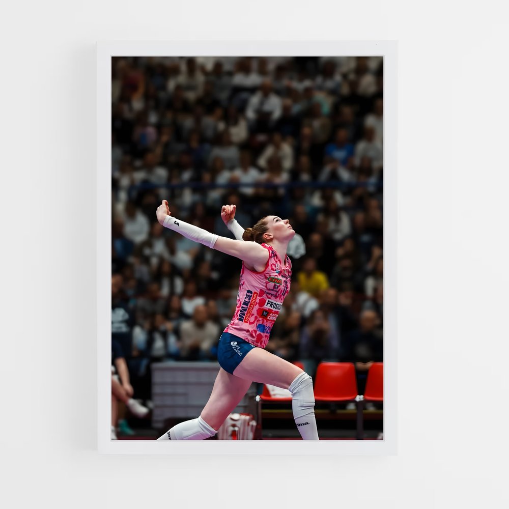 Poster Isabelle de haak – affiche Volleyball (vue 3)